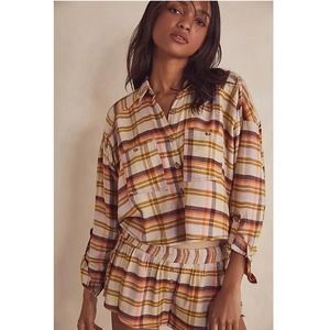 FREE PEOPLE WRAPPED IN FLANNEL (2) PIECE SET (NWOT) SIZE SMALL